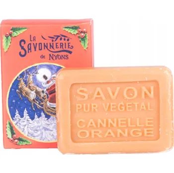 Mýdlo Mini mýdlo La Savonnerie de Nyons POMERANČ-SKOŘICOVÉ, vánoční vůně, 25 g