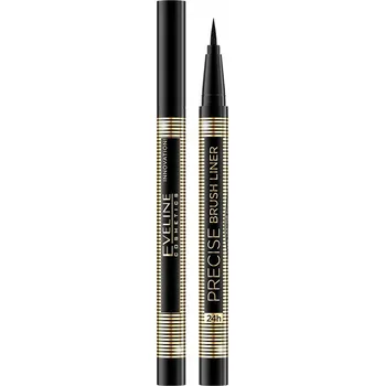 Přípravek na oči Eveline Precise Brush Liner Oční linky v peru pro precizní linky Deep Black Černá
