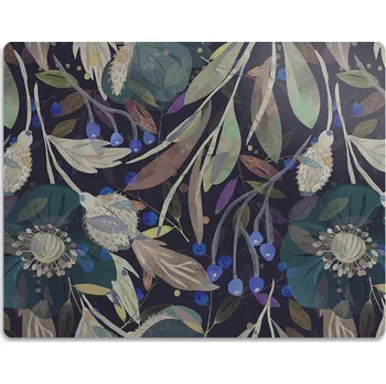 Miska pro psa Pro psa kočku podložka pod misku Botanický vzor 60x40