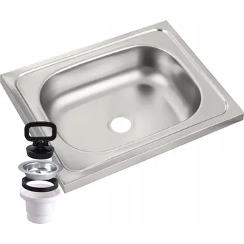 Nerezový dřez Jednokomorový dřez Granitan OCELOVÝ ocel stříbrný