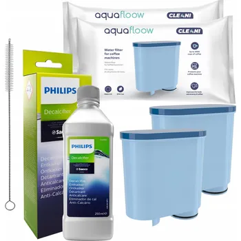 Příprava kávy AquaFloow 2x vodní filtr pro kávovary Philips Latte GO + odvápňovač CA6700
