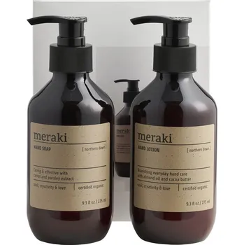 Sprchový gel Dárková krabička, krém a mýdlo na ruce Meraki Northern dawn 357980202