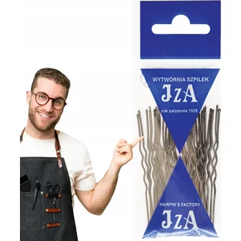 Sponky do vlasů na drdol Černé kokovky IZA, sponky do účesu 45mm KRÁTKÉ