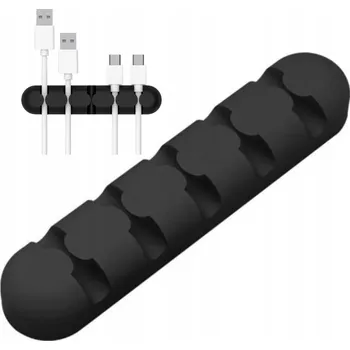 Organizér / držák kabelů a vodičů Orico CBS5-BK, 5 slotů, černý