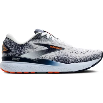 Pánská běžecká obuv Pánská běžecká obuv Brooks Ghost 16 White/Peacoat/Orange US 11,5