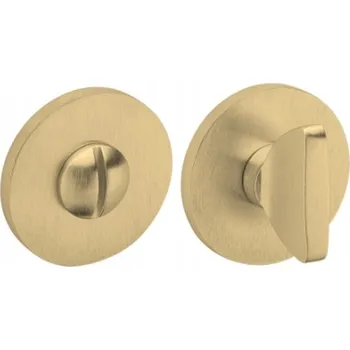Dveřní kování Kulatá rozeta s WC zámkem Tupai 4041 5S-208 zlatá matná