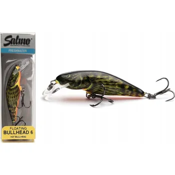 Umělá nástraha Pstruhový wobler Salmo - Bullhead - 6 cm - Hot Bullhead - plovoucí