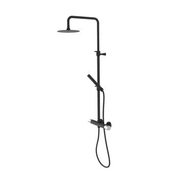 Vodovodní baterie Sapho ULTRATAP sprchový sloup s pákovou baterií, černá mat/chrom UT139TBC