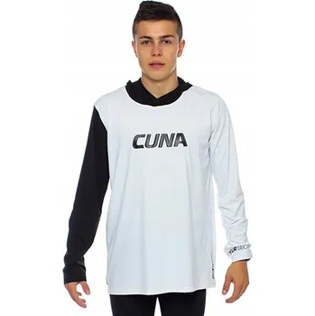 Pánské tričko Tričko s UV50+ ochranou polyamidové dámské pánské dlouhý rukáv bílé černé jachta Cuna M