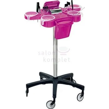 Kadeřnický vozík Ceriotti Service plus růžový
