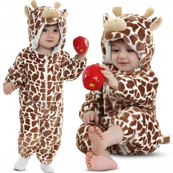 Kojenecký overall Pyžamo overal kombinéza kigurumi teplá výbavička pro miminka 80 kalhotek