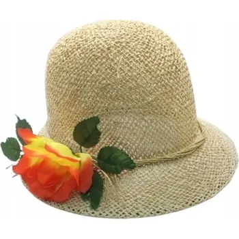 Klobouk Iza ozdoby slaměný klobouk béžová univerzální velikost