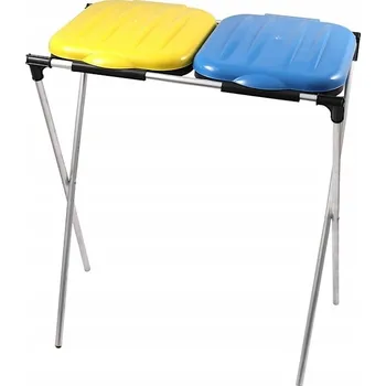 Odpadkový koš Koš koše na třídění odpadu stojan na pytle 2 komorový