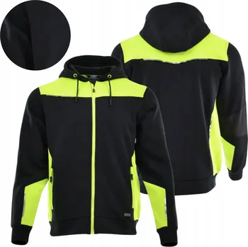 Pánská mikina Mikina Pracovní s kapucí S Kapucí Pánská Teplá Bavlněná BOZP Žlutá 3XL