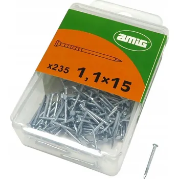 Hřebík Malé hřebíky Ocelové hřebíky 1,1x15mm 235 kusů