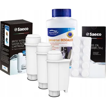 Příprava kávy Sada filtrů PHILIPS SAECO INTENZA+ - CA6702 3 ks, Odvápňovač UniDec 250 ml, Čistič kávovarů CA6704/60