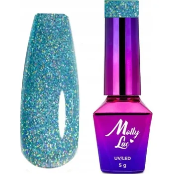 Lak na nehty Molly Lac hybridní lak barva 326 Brokát 5 ml +BLASZ