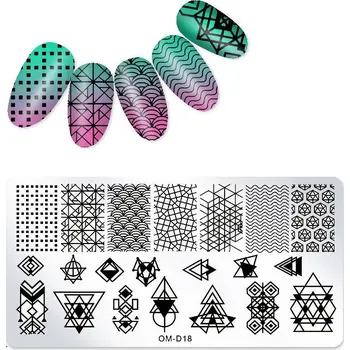 Přípravek na nehty Šablona / Destička na nehty pro zdobení nehtů