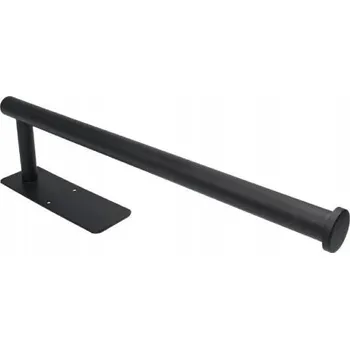 Věšák DRŽÁK NA PAPÍROVÉ UTĚRKY SAMOLEPICÍ ČERNÝ BEZ BEZ VRTÁNÍ