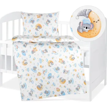 Povlečení Bellatex Dětské povlečení bavlna Agáta Modrá,Žlutá