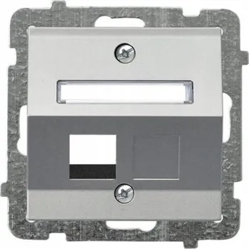 Elektrická zásuvka OSPEL SONATA GPK-1RS/p/38 Kryt zásuvky Keystone, jednoduchý, šikmý