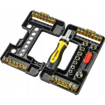 Šroubovák Šroubovací bity a nástrčné klíče Topex 39D344