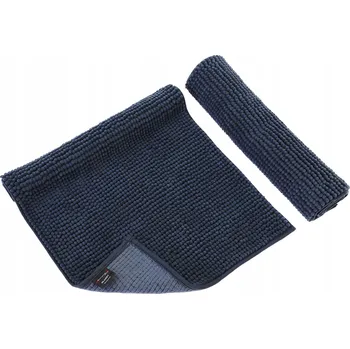 Obraz Koupelnová předložka pratelná savá tmavě modrá 40x60 cm