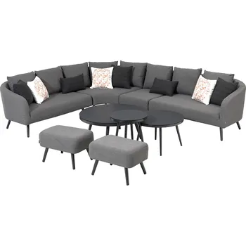 Zahradní sestava Doppler Melia LIKA-TEX® šedá - luxusní zahradní souprava