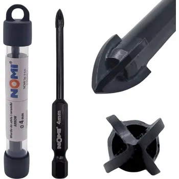 Vrták Vrták na sklo, keramiku a glazuru ARROW 4mm NOMI, šestihranná stopka HEX
