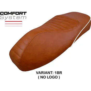 Moto sedlo TPZ Italia potah sedla Vespa GTS 125/150/300 (09-24) Panarea Comfort model potah sedla: bez loga 1BR (brown)