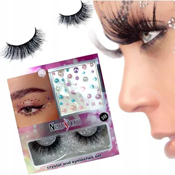 Péče o řasy a obočí UMĚLÉ ŘASY NA PÁSCE s ZIRKONY a křišťály