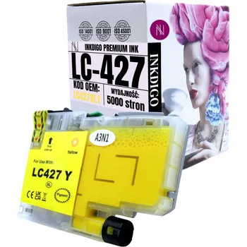 Žlutá inkoustová kazeta Inkdigo pro tiskárny Brother