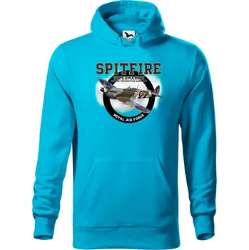 Pánská mikina STRIKER Mikina Supermarine Spitfire new Barva: Modrá, Velikost: XXXL