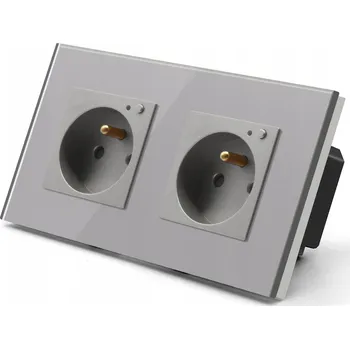 Elektrická zásuvka WIFI ZÁSUVKA SKLENĚNÁ CHYTRÁ ZÁSUVKA TUYA SMART LIFE 2K 157mm