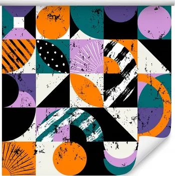 Tapeta Moderní nástěnná tapeta – barevné graffiti vzory