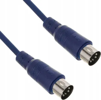 Audio kabel Kabel DIN - DIN The Sssnake SK366-6-Blu MIDI kabel 6 m