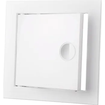 Obraz REVÍZNÍ DVÍŘKA S ÚCHYTEM 20x20 cm ABS BÍLÁ