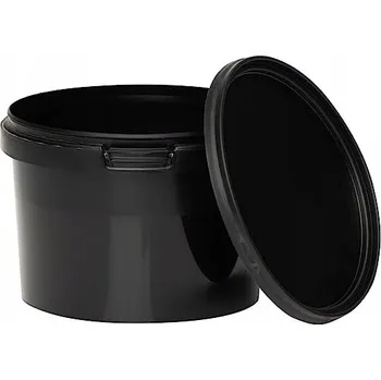 Dóza na potraviny Kbelík 0,5L s víkem ČERNÝ na potraviny