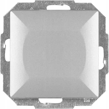 vypínač Abex 9000112 jednoduchý spínač stříbrný