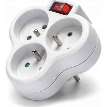 Elektrická zásuvka Elektrická Zásuvka rozbočka Aigostar bílá