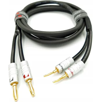 Audio kabel NAKAMICHI Reproduktorový kabel 2x2,5 s banánky, 4,5 m