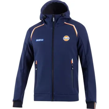 Sparco Gulf Soft Shell Bunda s kapucí SL Modrá XXXL