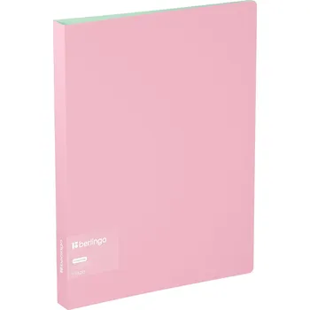 Šanon A4 4R PP plastový s kapsou HAZE D-RINGS růžový Berlingo