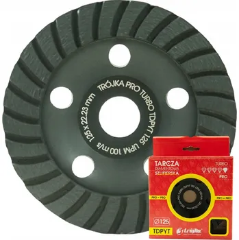 Brusný kotouč Hrncový brusný kotouč Trójka TDPYT 125 na betonu 125 mm