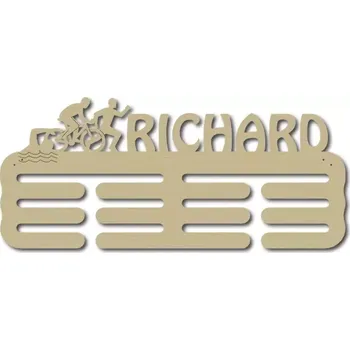 Věšák Pelisport Věšák na medaile 17 triatlon bez gravírovaného textu