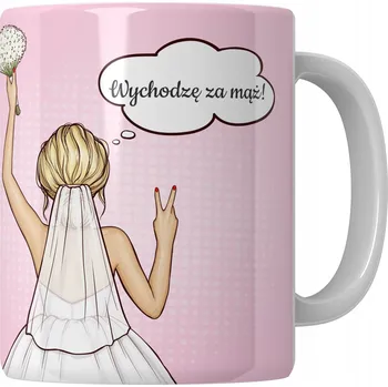 Hrnek keramika 330 ml DÁREK NA ROZLUČKA SE SVOBODOU PERSONALIZACE HRNEK SVĚDKOVÁ SVATBA NEVĚSTA BAKALÁŘSKÁ S NÁPISEM JMÉNO VELKÉ 330 ML KERAMICKÝ PÍSEK KŘEST SVATEBNÍ HOSTINA