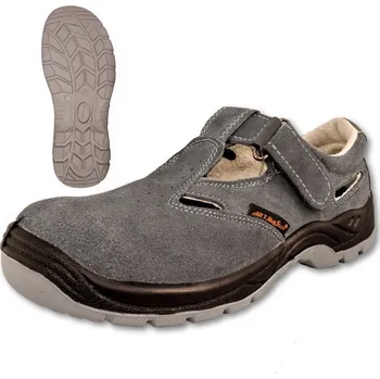 Pracovní obuv PRACOVNÍ SEMIŠOVÉ SANDÁLY s ocelovou špičkou BSLIGHT S1, velikost 47