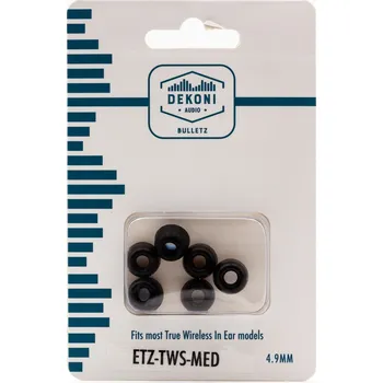 Příslušenství pro čtečku elektronické knihy Nástavce do uší Dekoni Audio ETZ-TWS-MD černé, 6 kusů