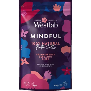 Koupelová sůl Sůl do koupele Westlab s kadidlovým olejem a bergamotkou 454 g