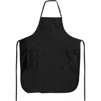 Kuchyňská zástěra Zástěra střihací dlouhá černá